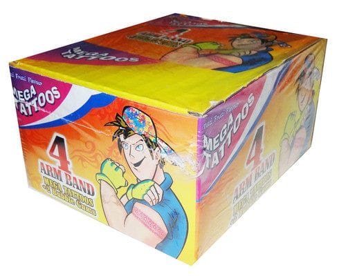 Self Care Essentials Individual Armband Tattoo bubble gum (30 pieces in a display box) 870572000957 TPFS5098 Armband Tattoo bubble gum (30 pieces in a display box)