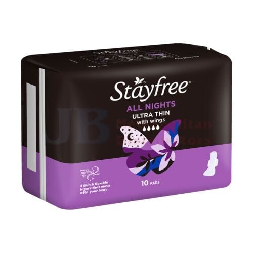 Stayfree Individual Stayfree Ultra Thin Allnight (10 Pack) 9300607550559 JBM2424 Stayfree Ultra Thin Allnight (10 Pack)