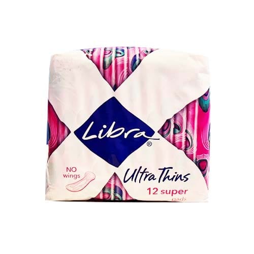 Libra Ultra Thin Super No Wings (12 Pack)