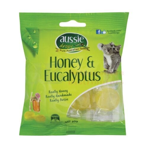 Aussie Drops Aussie Drops Eucalyptus And Honey Drops Medicated 50g Aussie Drops Eucalyptus And Honey Drops Medicated 50g