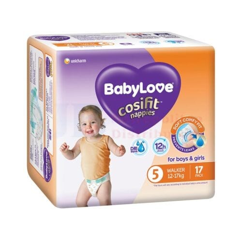 Babylove Individual Babylove Nappies Walker (17 Pack) 9312818004295 JBM2484 Babylove Nappies Walker (17 Pack)