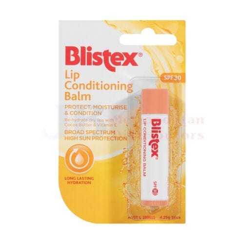 Blistex Individual Blistex Lip Conditioner Balm Spf 30 4.25g 9313501311645 JBM1316 Blistex Lip Conditioner Balm Spf 30 4.25g