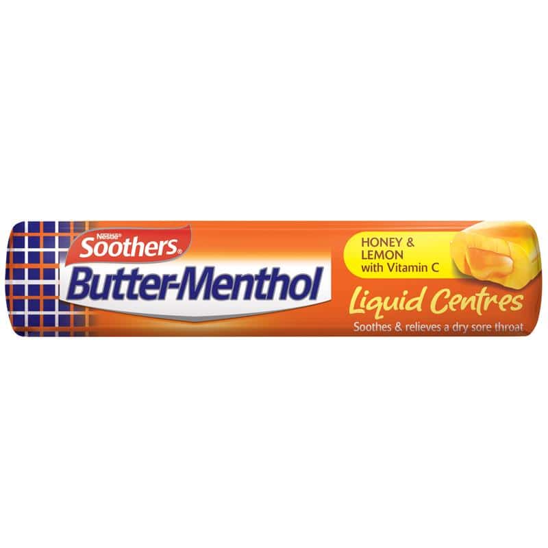 Butter Menthol Butter Menthol Liquid Centre 10 medical lozenges Butter Menthol Liquid Centre 10 medical lozenges