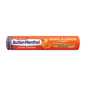 Butter Menthol Butter Menthol Liquid - Honey & Lemon Stick 10 Lozenges Butter Menthol Liquid - Honey & Lemon Stick 10 Lozenges