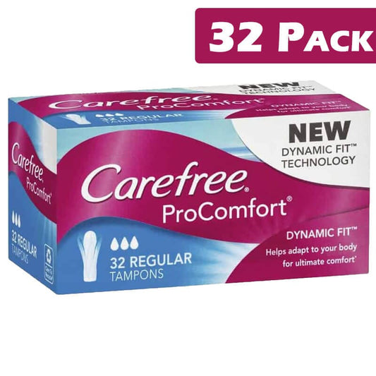 Carefree Individual Carefree Regular Tampons (32 Pack) BF6168063 Carefree Regular Tampons (32 Pack)