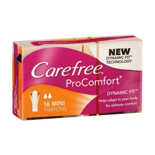 Carefree Individual Carefree Tampons Pro Mini (16 Pack) 9300607516364 JBM2441 Carefree Tampons Pro Mini (16 Pack)