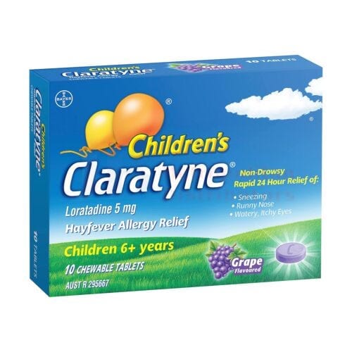 Claratyne Individual Children Claratyne Grape Chewable (10 Pack) 4057599000252 JBMCGC10 Children Claratyne Grape Chewable (10 Pack)