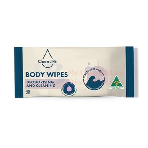 Cleanlife Individual Cleanlife Body Wipes (40 Pack) 9351148100635 JBMCLBW Cleanlife Body Wipes (40 Pack)