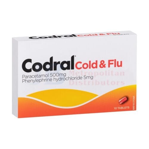 Codral Individual Codral Cold & Flu Decongestant (10 Pack) 9300607180077 JBM1353 Codral Cold & Flu Decongestant (10 Pack)