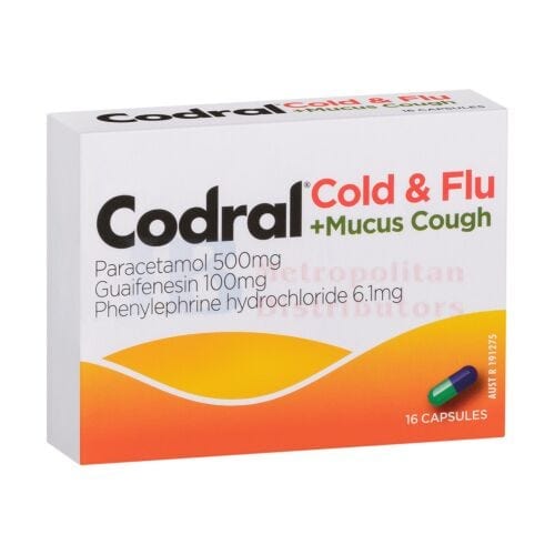 Codral Individual Codral Cold & Flu + Mucus Cough (16 Pack) 9300607180145 JBM1349 Codral Cold & Flu + Mucus Cough (16 Pack)