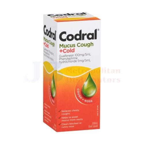 Codral Individual Codral Relief Mucus Cough & Cold 200ml 9300607180152 JBM1354 Codral Relief Mucus Cough & Cold 200ml