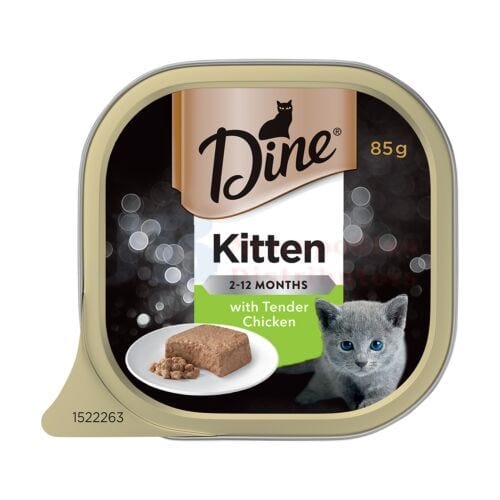Dine Individual Dine Kitten Tender Chicken (W) 85g 9334214018362 JBM7514 Dine Kitten Tender Chicken (W) 85g