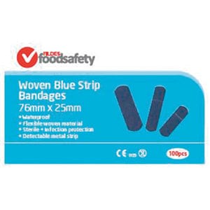 Fildes Individual Fildes Bandaid Blue Food Safe 76 X 25Mm 100 pack BD135900 Fildes Bandaid Blue Food Safe 76 X 25Mm 100 pack