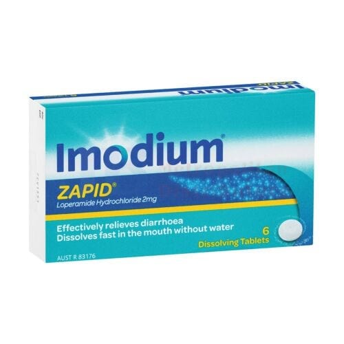 Imodium Individual Imodium Zapid 2mg (6 Pack) 9300607130065 JBM1370 Imodium Zapid 2mg (6 Pack)