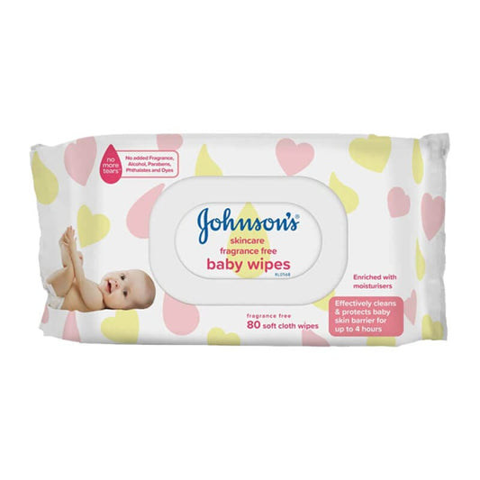 Johnson & Johnson Individual Johnsons Baby Wipes - 80 Wipes BF6167028 Johnsons Baby Wipes - 80 Wipes