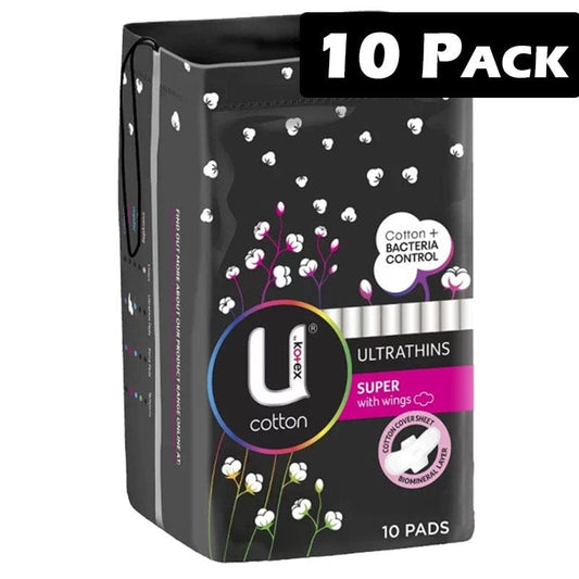 Kotex Individual Kotex Pads Super With Wings (10 Pack) BF6153434 Kotex Pads Super With Wings (10 Pack)