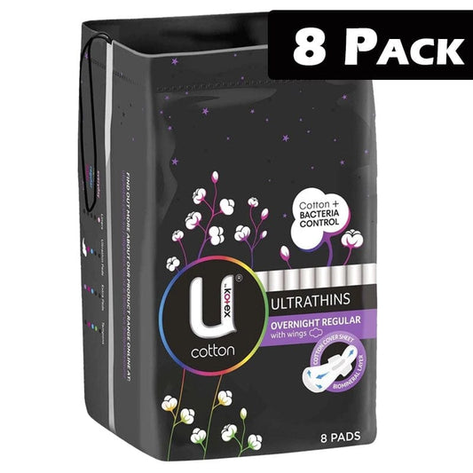 Kotex Individual Kotex Pads Ultrathin Overnight 8 Pack BF6159009 Kotex Pads Ultrathin Overnight 8 Pack