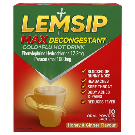 Lemsip Individual Lemsip Honey Ginge Sachet 10 Pack BF6077259 Lemsip Honey Ginge Sachet 10 Pack