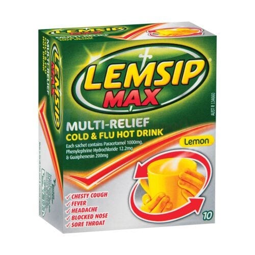 Lemsip Individual Lemsip Max Cold & Flu Sachets (10 Pack) 5000158063938 JBM1336 Lemsip Max Cold & Flu Sachets (10 Pack)