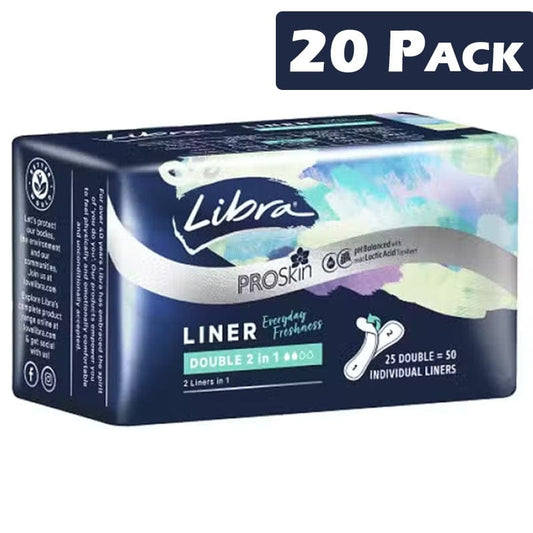 Libra Individual Libra 2 in 1 Everyday Liner 20 Pack BF6153427 Libra 2 in 1 Everyday Liner 20 Pack