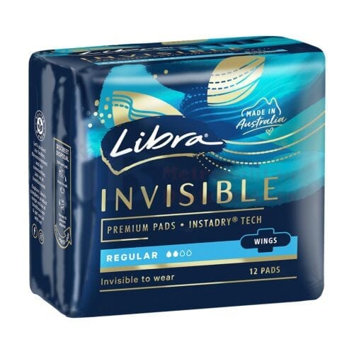 Libra Individual Libra Pads Invisible Regular (12 Pack) 9325344001805 JBM2416 Libra Pads Invisible Regular (12 Pack)