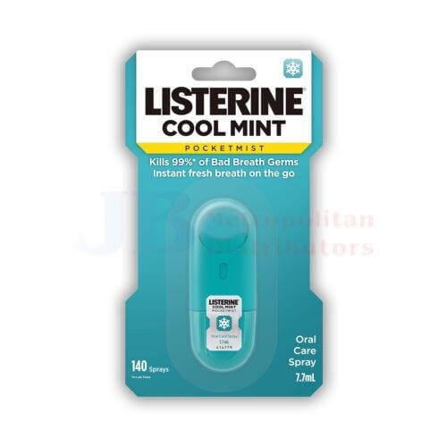 Listerine Individual Listerine Pocketmist Cool Mint Spray 7.7ml 9300607091236 JBM1897 Listerine Pocketmist Cool Mint Spray 7.7ml