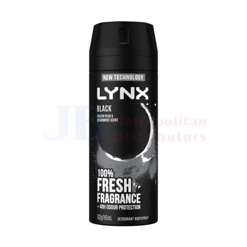 Lynx Individual Lynx Deodorant Black 165ml 9300830054473 JBM19250 Lynx Deodorant Black 165ml