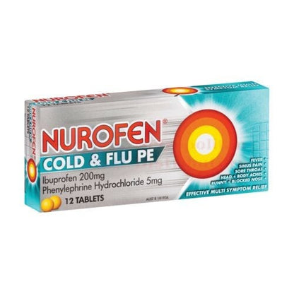 Nurofen Individual Nurofen Cold & Flu Pe (12 Pack) 9300711380554 JBM1527 Nurofen Cold & Flu Pe (12 Pack)