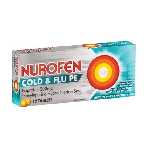 Nurofen Individual Nurofen Cold & Flu Pe (12 Pack) 9300711380554 JBM1527 Nurofen Cold & Flu Pe (12 Pack)