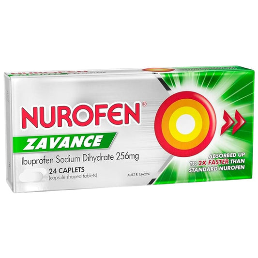 Nurofen Nurofen Zavance Caplets (24 Tablets) Nurofen Zavance Caplets (24 Tablets)