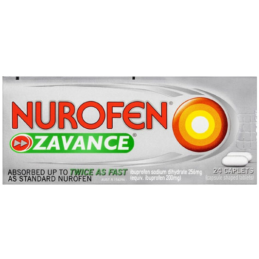 Nurofen Nurofen Zavance Caplets (24 Tablets) Nurofen Zavance Caplets (24 Tablets)