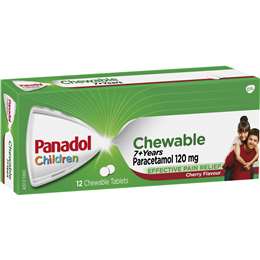 Panadol Individual Panadol Chewable Tablets (12 Tablets) BF6142124 Panadol Chewable Tablets (12 Tablets)
