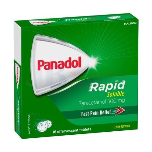 Panadol Individual Panadol Rapid Soluble Effervescent Tablets (16 Pack) 9300673891303 JBM100076 Panadol Rapid Soluble Effervescent Tablets (16 Pack)