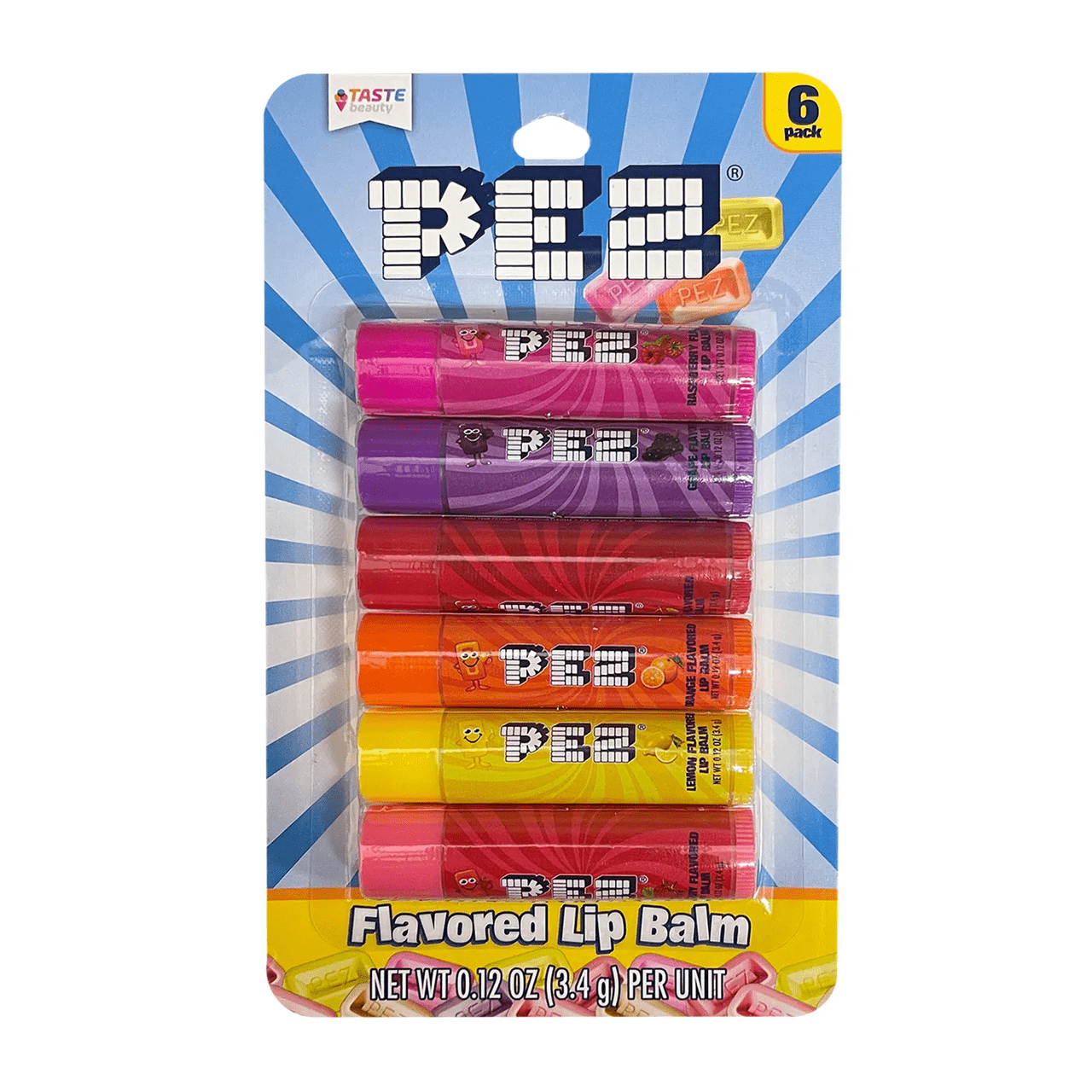 Pez Individual Lip Balm - Pez (6 x 3.4g sticks) 190430005024 TPFS13116 Lip Balm - Pez (6 x 3.4g sticks)