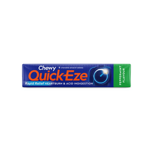 Quick-eze Quick-Eze Chewy Peppermint Stick 8 Tablets Quick-Eze Chewy Peppermint Stick 8 Tablets