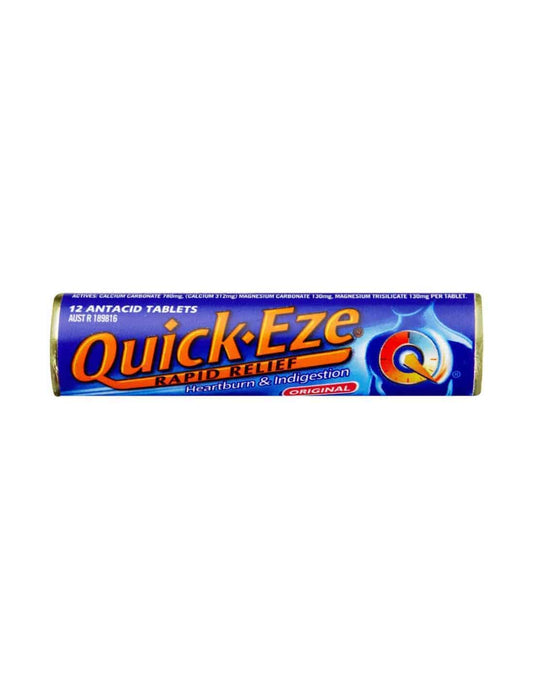 Quick – Eze Quick – Eze Roll Heartburn & Indigestion 12 lozenges Quick – Eze Roll Heartburn & Indigestion 12 lozenges