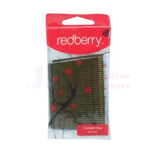 Redberry Individual Bobby Pins Brown Redberry 9310676126401 JBM2004 Bobby Pins Brown Redberry