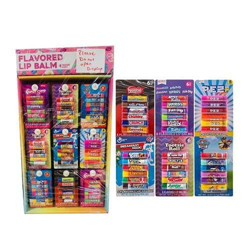 Self Care Essentials Individual Flavored Lip Balm 6pc 365q BF6121303 Flavored Lip Balm 6pc 365q
