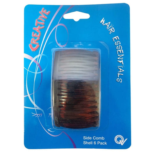 Self Care Essentials Individual Hair Essentials Side Comb 6 Pack BF6022401 Hair Essentials Side Comb 6 Pack