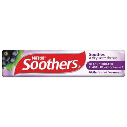 Soothers Soothers Blackcurrant (10 Lozenges) Soothers Blackcurrant (10 Lozenges)