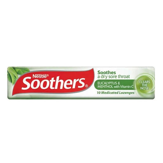 Soothers Soothers Eucalyptus & Menthol (10 Lozenges) Soothers Eucalyptus & Menthol (10 Lozenges)