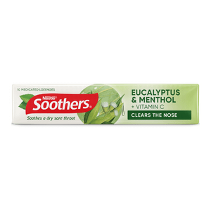 Soothers Soothers Eucalyptus & Menthol Stick 10 Loz Soothers Eucalyptus & Menthol Stick 10 Loz