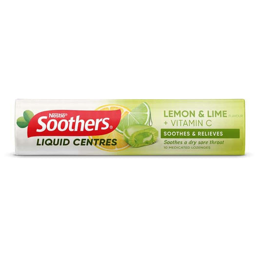 Soothers Soothers Liquid Centre – Lemon & Lime (10 Lozenges) Soothers Liquid Centre – Lemon & Lime (10 Lozenges)