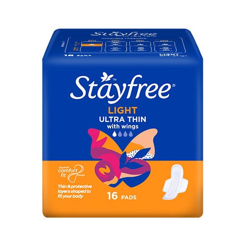 Stayfree Individual Stayfree Ultra Thin Lightwings 16 Pack BF6132774 Stayfree Ultra Thin Lightwings 16 Pack