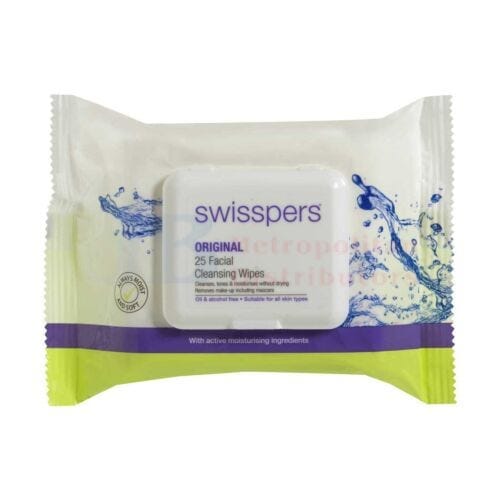 Swisspers Individual Swisspers Face Wipes (25 Pack) 9329414000101 JBM1661 Swisspers Face Wipes (25 Pack)